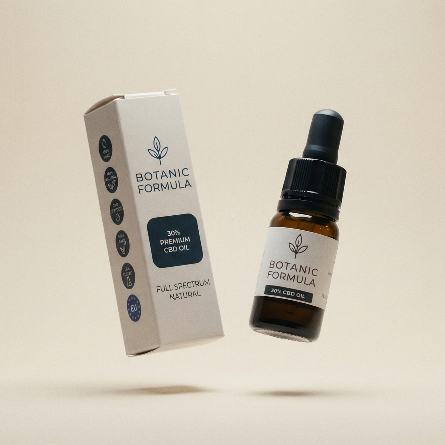 Premium Full Spectrum CBD olie, Natural