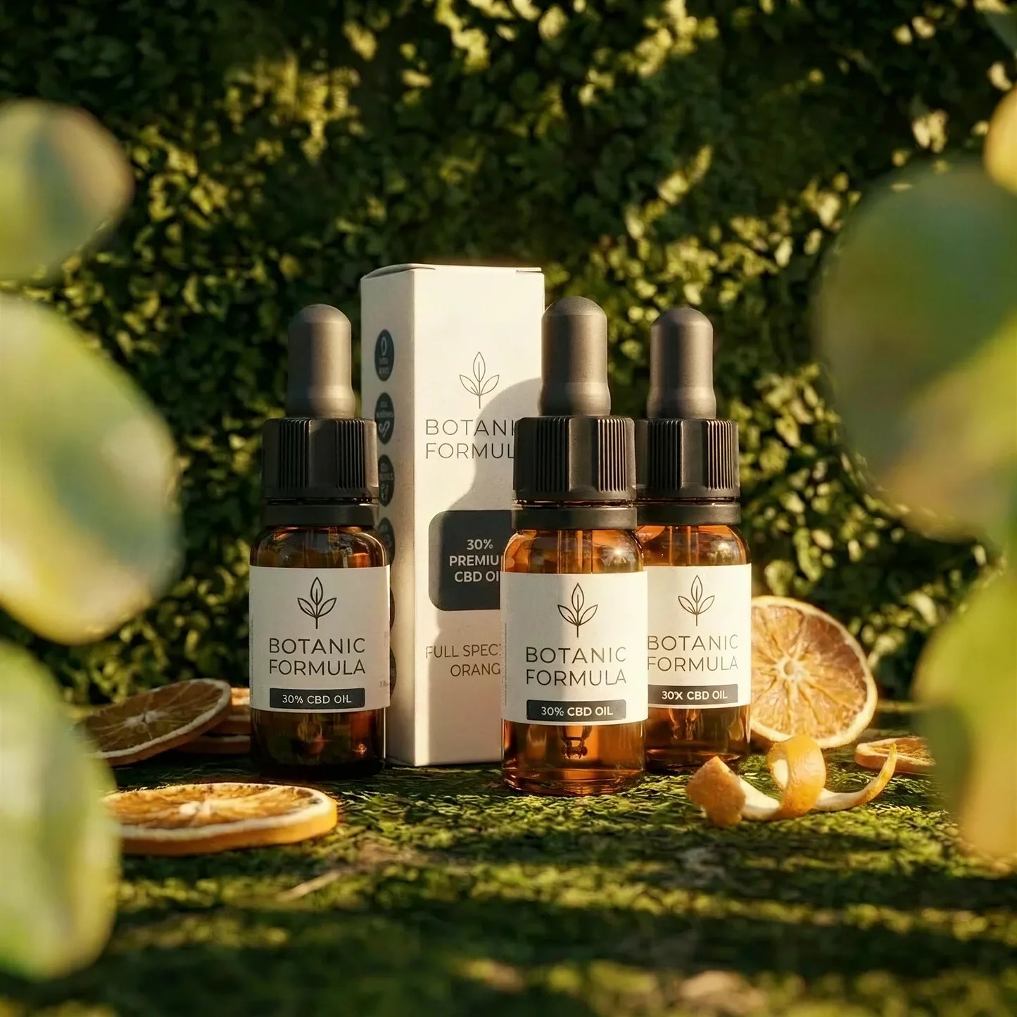 3x BUNDLE - Premium Full Spectrum CBD olie, Orange