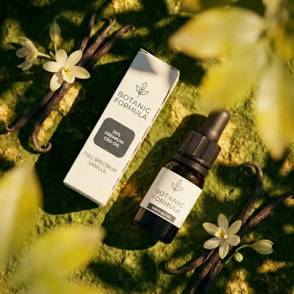 Premium Full Spectrum CBD olie, Vanilje